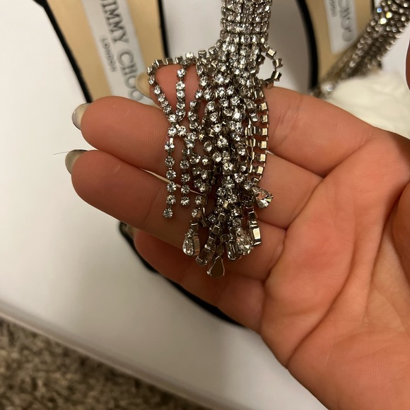 Jimmy Choo Crystal Heels comes with box and dust bag - Picture 8 of 11